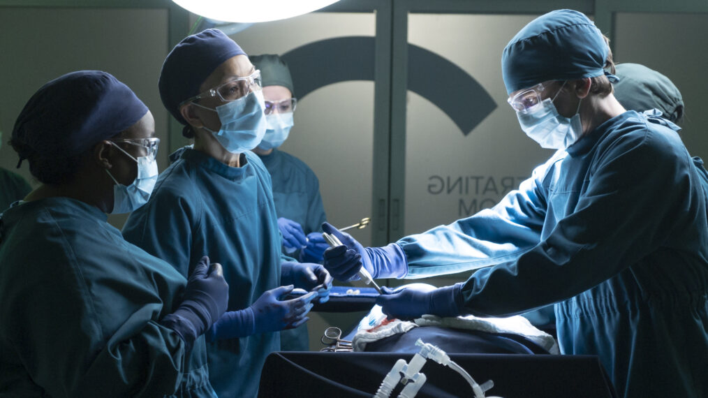 Bria Henderson, Christina Chang, and Freddie Highmore in 'The Good Doctor' Season 7 Episode 7 - 'Faith'