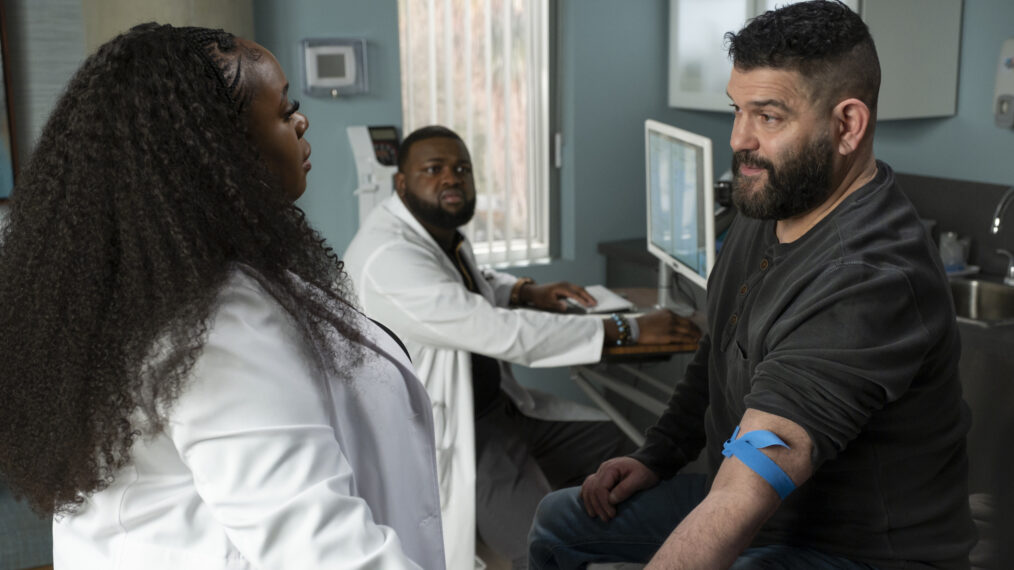 Bria Henderson, Wavyy Jonez, and Guillermo Díaz in 'The Good Doctor' Season 7 Episode 7 - 'Faith'