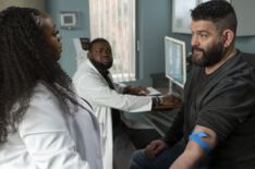 Bria Henderson, Wavyy Jonez, and Guillermo Díaz in 'The Good Doctor' Season 7 Episode 7 - 'Faith'