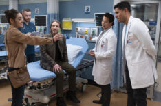 Jordana Summer, Giacomo Baessato, Adrian Hough, Will Yun Lee, and Chuku Modu in 'The Good Doctor' Season 7 Episode 7 - 'Faith'