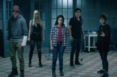 Charlie Heaton, Anya Taylor-Joy, Blu Hunt, Henry Zaga, Maisie Williams in The New Mutants