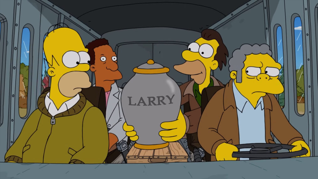 Larry's remains on 'The Simpsons'