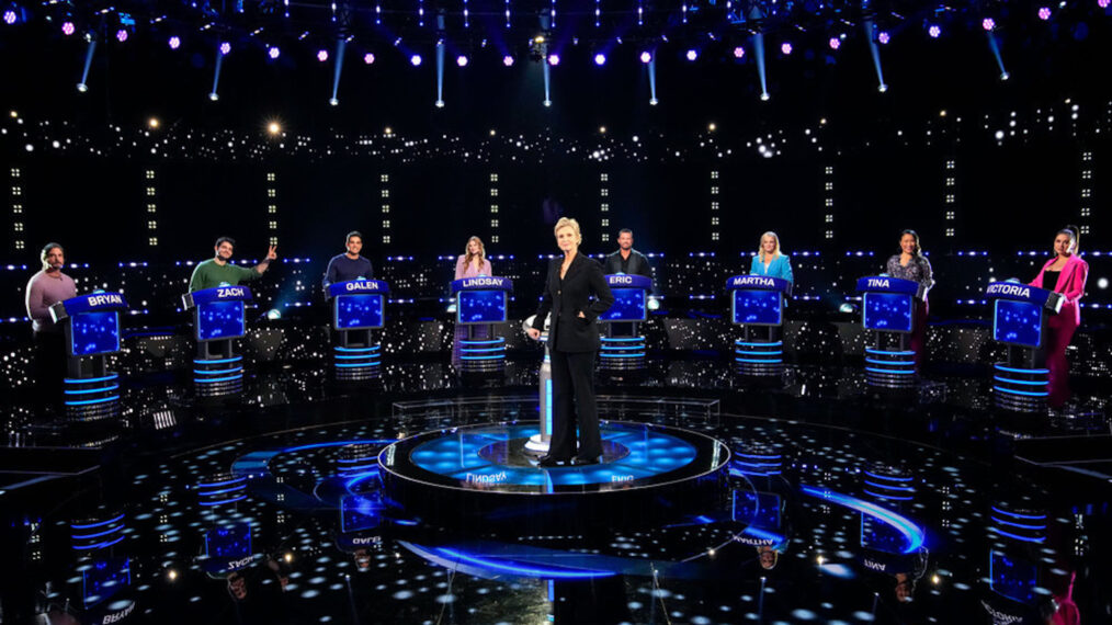 Bryan Dattilo, Zach Tinker, Galen Gering, Lindsay Arnold, Jane Lynch, Eric Martsolf, Martha Madison, Tina Huang, Victoria Konefal in 'Weakest Link' Season 3 premiere