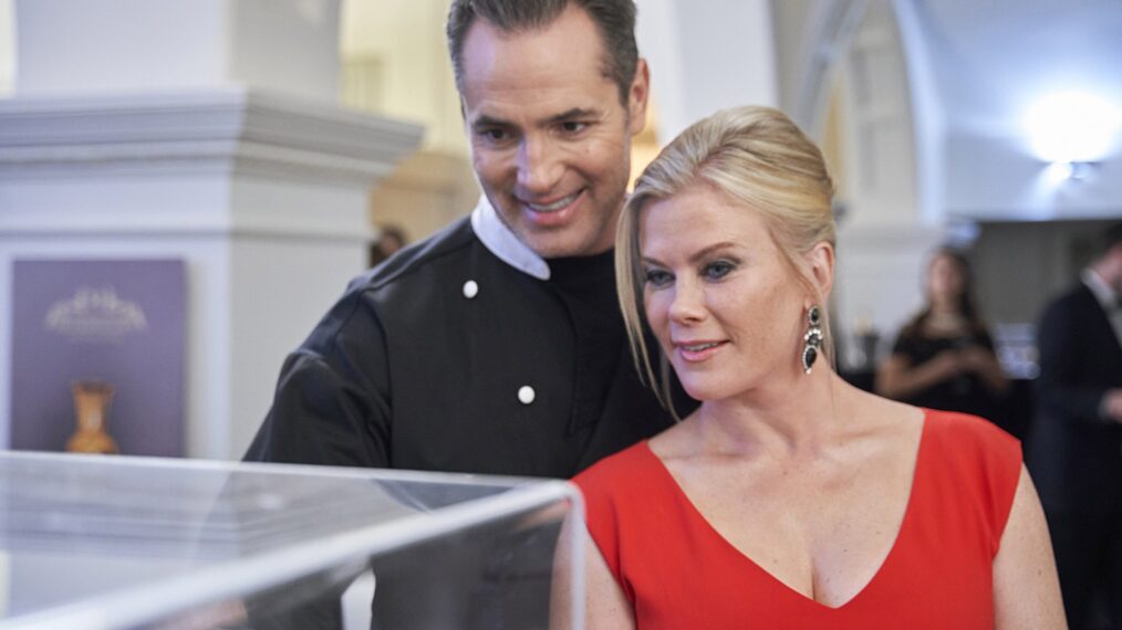 Victor Webster and Alison Sweeney in 'The Wedding Veil Legacy'