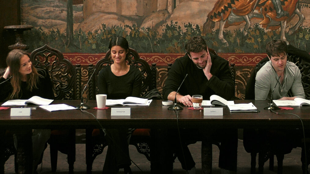 'The Witcher' cast at the first read through of Season 4