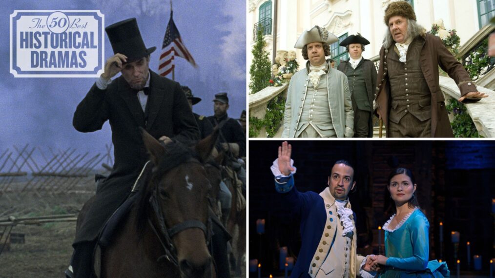 'Lincoln,' 'John Adams,' 'Hamilton,' and more titles make TV Insider's Top 50 Historical Dramas