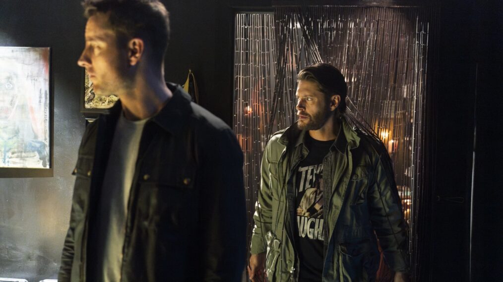 Justin Hartley as Colter Shaw and Jensen Ackles as Russell Shaw in 'Tracker' - Season 1, Episode 12 - 'Off the Books'