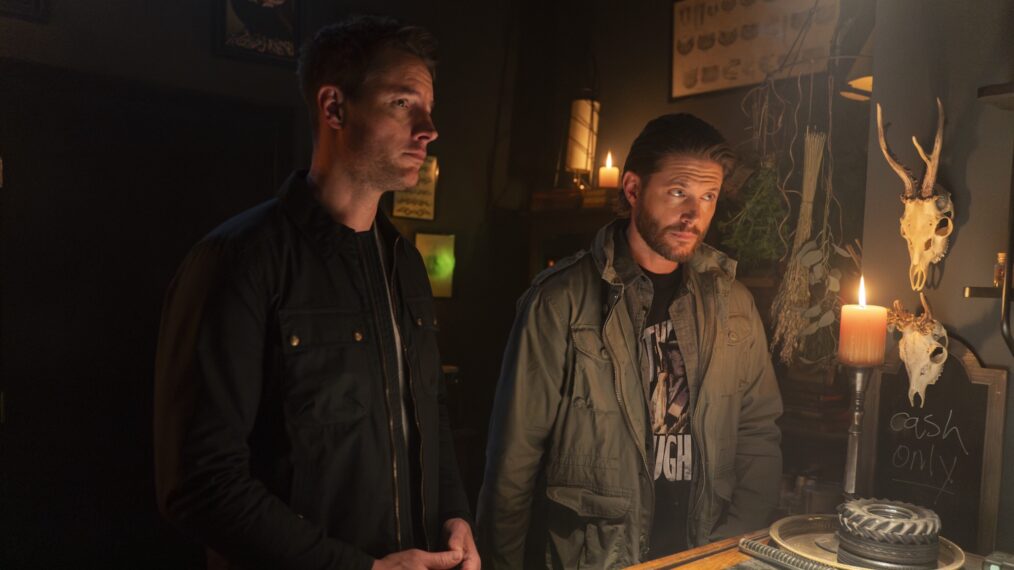 Justin Hartley as Colter Shaw and Jensen Ackles as Russell Shaw in 'Tracker' - Season 1, Episode 12 - 'Off the Books'