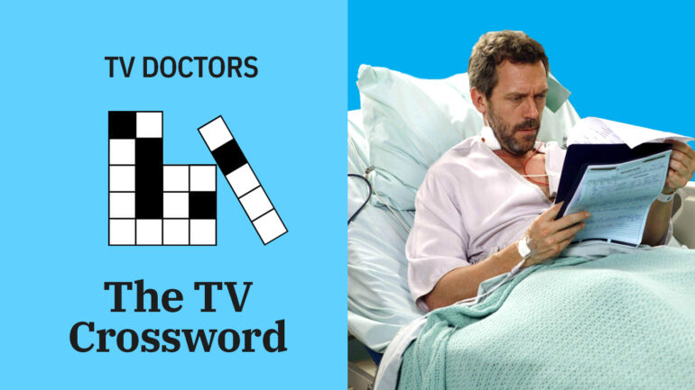 TV Doctors Crossword Header Hugh Laurie House