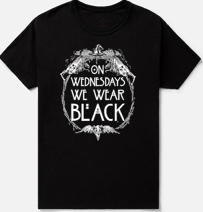 Wednesdays We Wear Black T-Shirt AHS