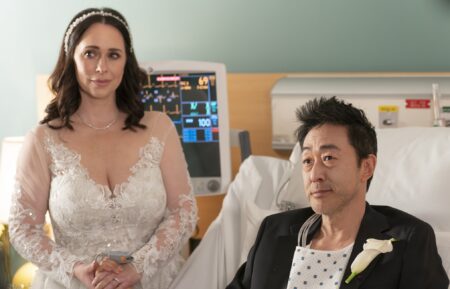 Jennifer Love Hewitt as Maddie and Kenneth Choi as Chimney in '9-1-1' Season 7 Episode 6 - 'There Goes the Groom'