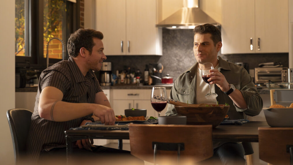 Oliver Stark as Buck and Louis Ferrigno Jr. as Tommy in the '9-1-1' Season 7 Finale 'All Fall Down