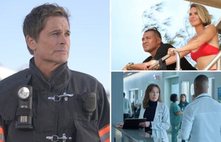 Rob Lowe in '9-1-1: Lone Star,' Robbie Magasiva and Arielle Kebbel in 'Rescue: HI Surf,' and Molly Parker in 'Doc'