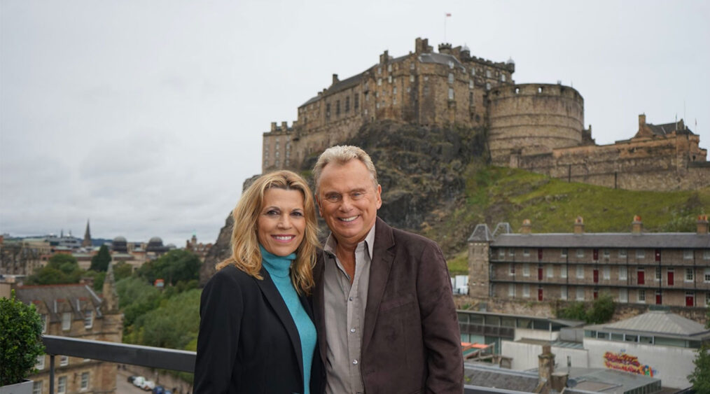 Pat Sajak and Vanna White on Wheel of Fortune