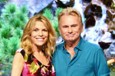 Pat Sajak and Vanna White during the 35th anniversary of Wheel of Fortune