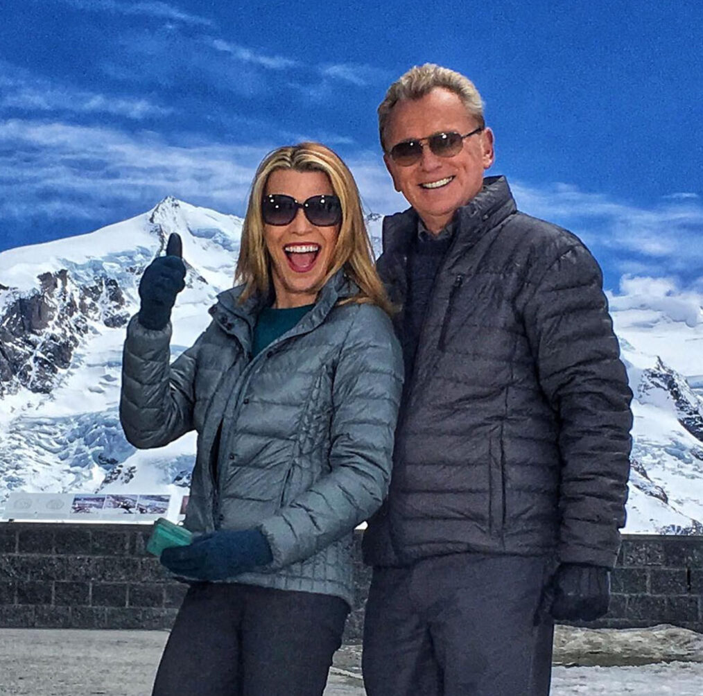 Pat Sajak and Vanna White on Wheel of Fortune