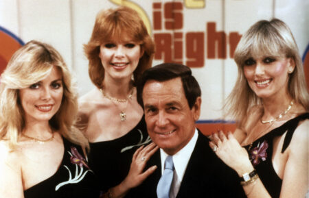 Janice Pennington, Holly Hallstrom, Dian Parkinson, and Bob Barker for The Price is Right in 1972