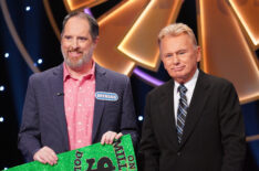 Brendan Hunt and Pat Sajak on Wheel of Fortune