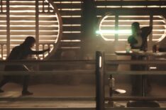 Amandla Stenberg and Carrie-Anne Moss in The Acolyte
