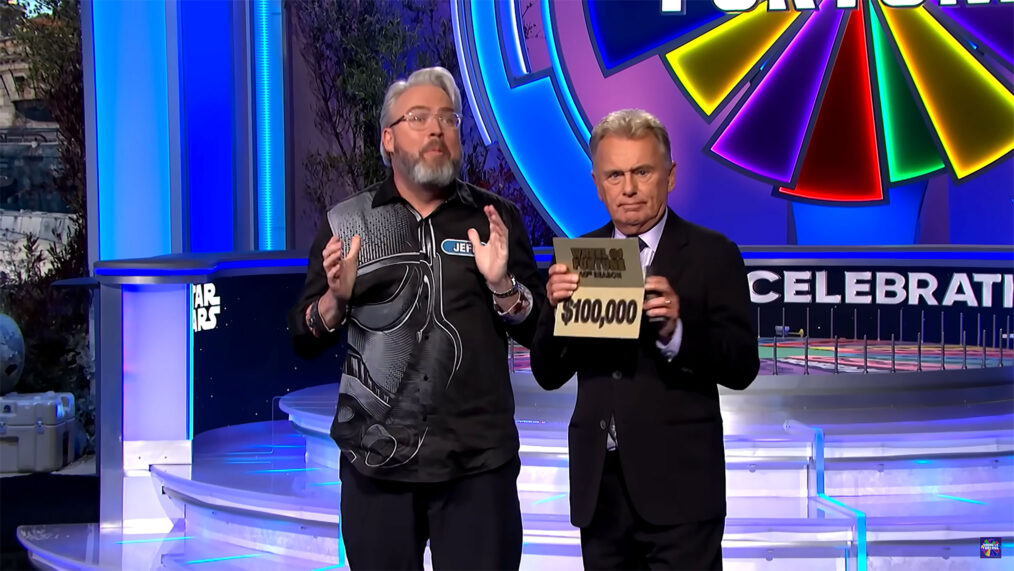 Jeff Powell and Pat Sajak on Wheel of Fortune