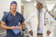 Josh Lawson as Dr. Bruce, David Alan Grier as Dr. Ron - St. Denis Medical