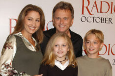 Pat Sajak, Wife Lesley, Daughter Maggie & Son Patrick