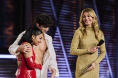 Finalists Dakayla and Anthony with host Cat Deeley on So You Think You Can Dance