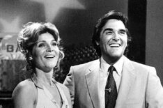 Susan Stafford and Chuck Woolery on Wheel of Fortune