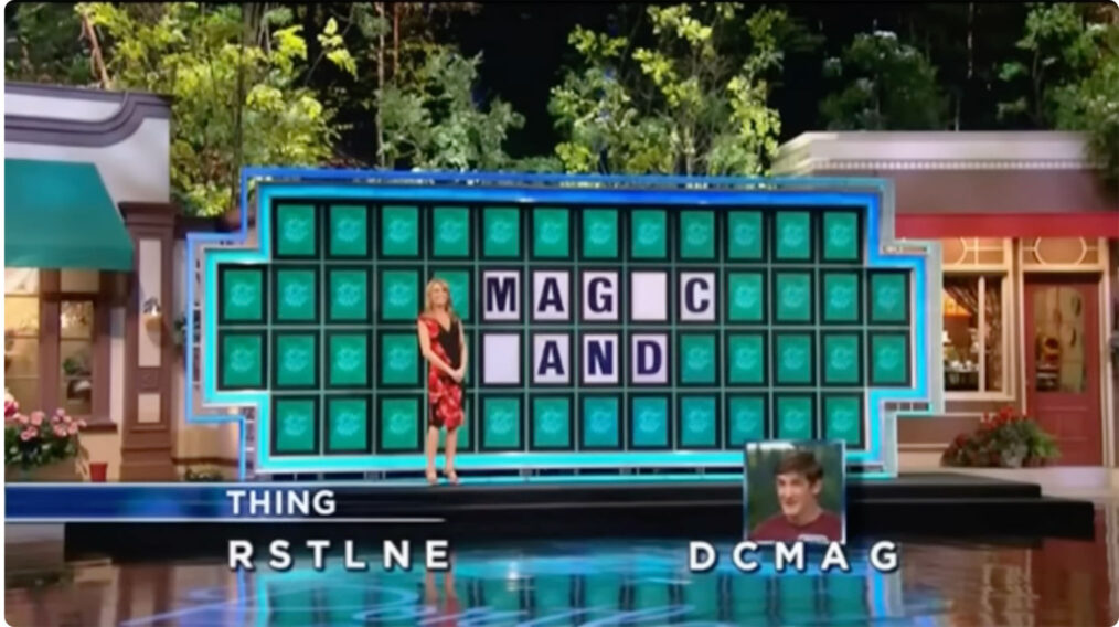 Vanna White on Wheel of Fortune