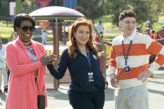 Sheryl Lee Ralph, Lisa Ann Walter, and Chris Perfetti in 'Abbott Elementary' Season 3 Episode 13
