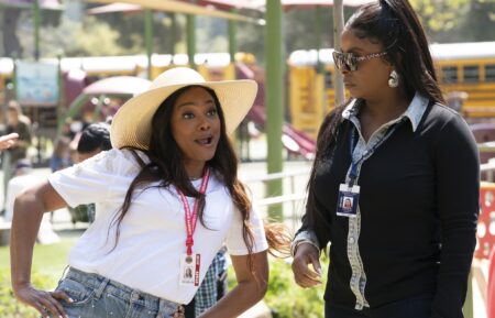 Tatyana Ali and Janelle James in 'Abbott Elementary'