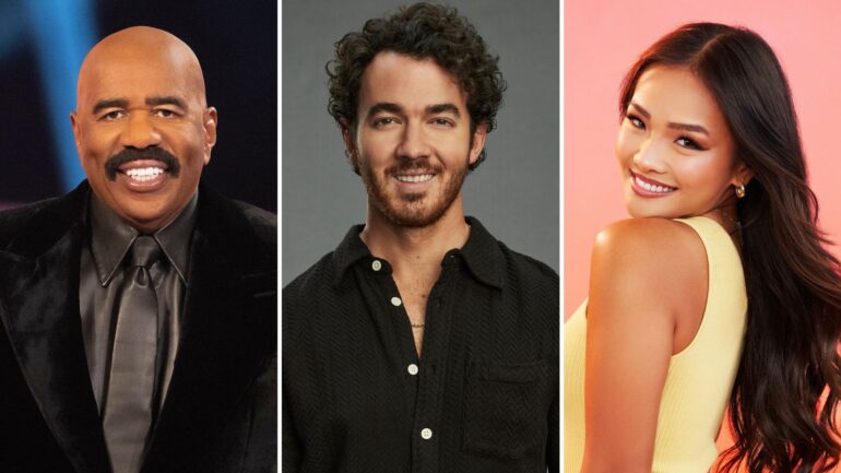 Steve Harvey, Kevin Jonas, and Jenn Tran are part of ABC's summer lineup with 'Celebrity Family Feud,' 'Claim to Fame,' and 'The Bachelorette'