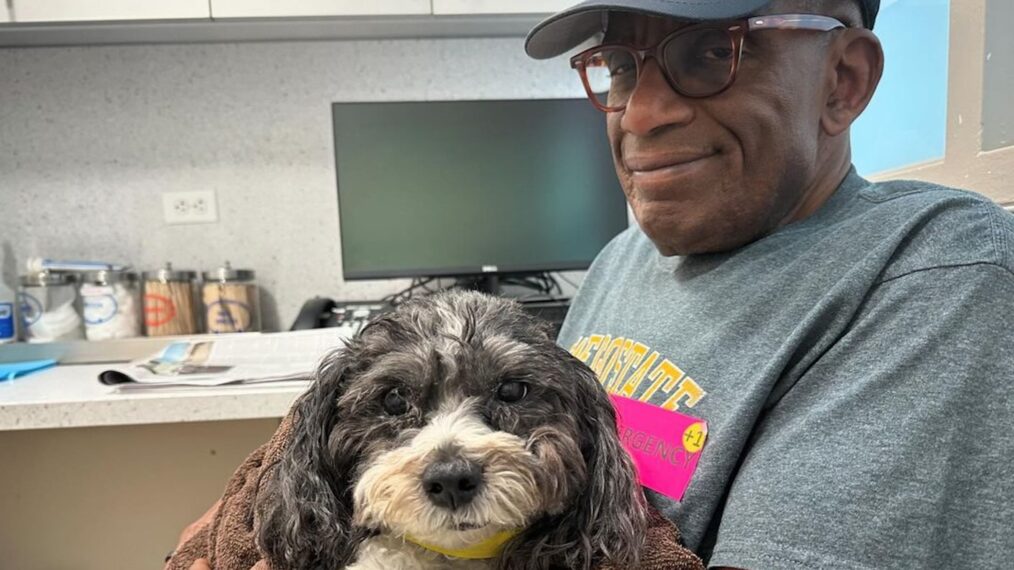 Al Roker and Pepper the dog