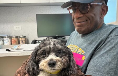 Al Roker and Pepper the dog
