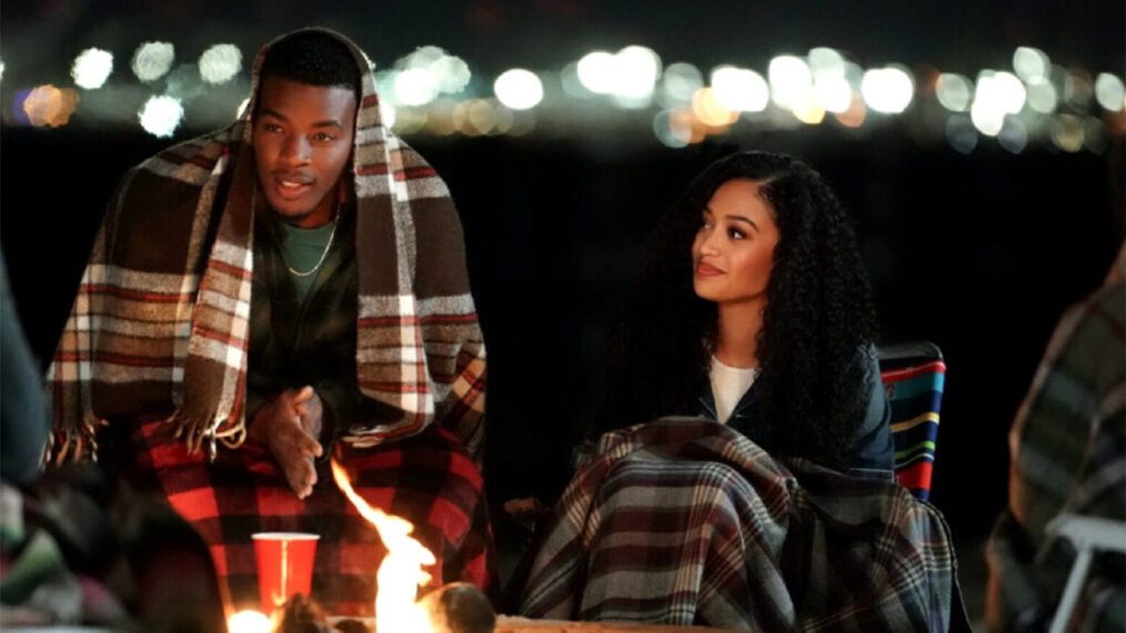 Daniel Ezra as Spencer James and Samantha Logan as Olivia Baker in 'All American'