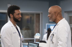 Anthony Hill and James Pickens Jr. in Season 20 Episode 7 of 'Grey's Anatomy'