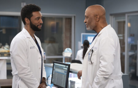 Anthony Hill and James Pickens Jr. in Season 20 Episode 7 of 'Grey's Anatomy'
