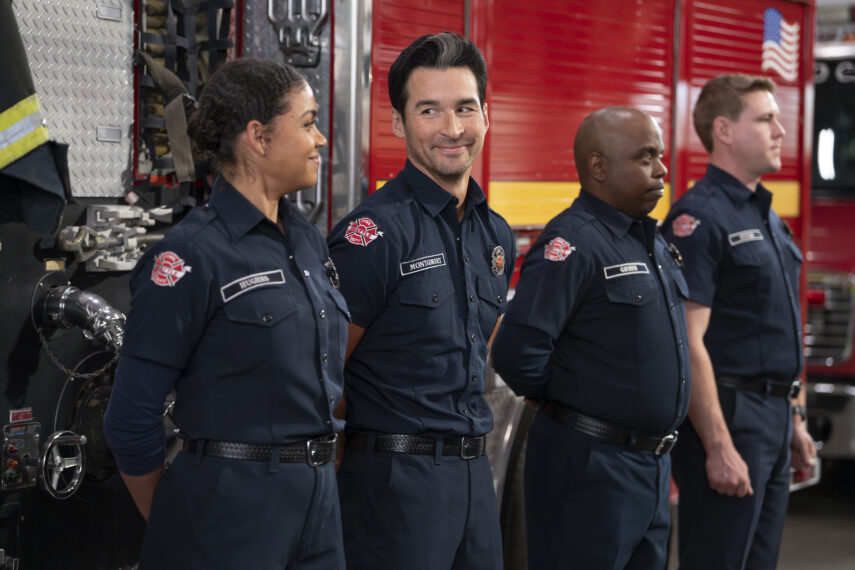 Barrett Doss and Jay Hayden in 'Station 19' Season 7