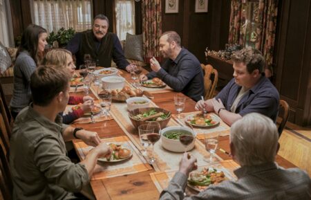 Blue Bloods cast family dinner scene