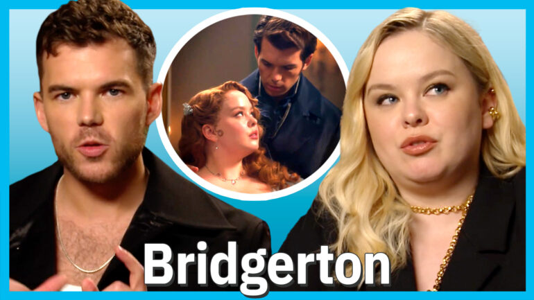 Luke Newton and Nicola Coughlan discuss 'Bridgerton' Season 3