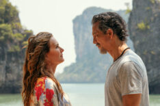 Brooke Shields as Lana and Benjamin Bratt as Will in 'Mother of the Bride.'