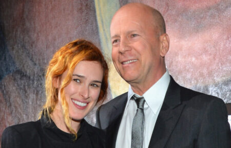 Rumer Willis and Bruce Willis