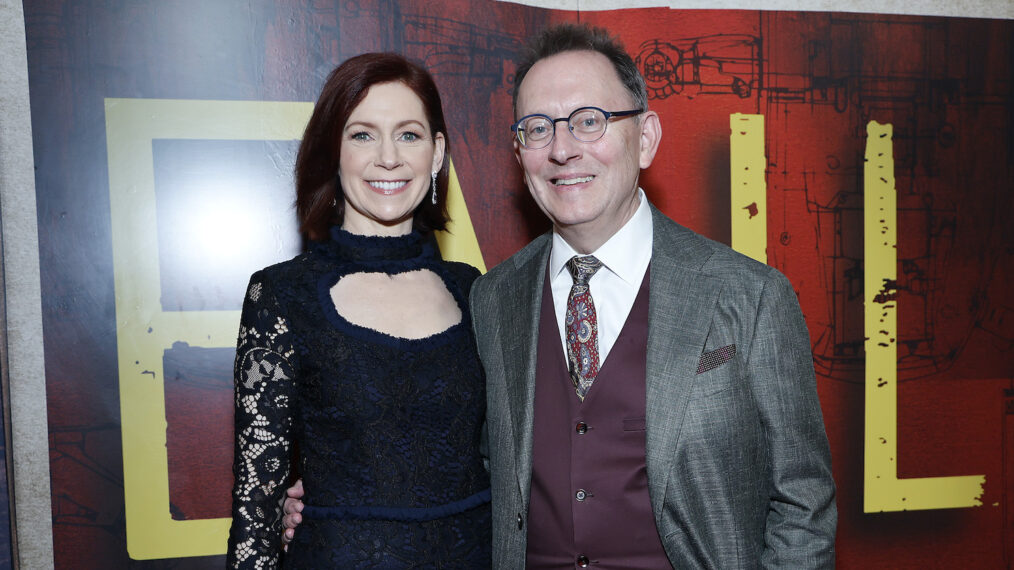 Carrie Preston and Michael Emerson attend Paramount+'s 'Evil' special screening at Whitby Hotel Theater