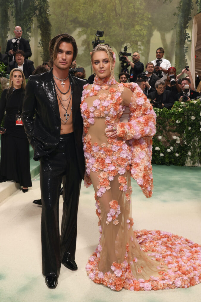 Chase Stokes and Kelsea Ballerini attend The 2024 Met Gala Celebrating 