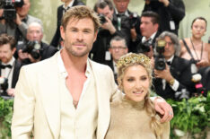 Chris Hemsworth and Elsa Pataky attend The 2024 Met Gala Celebrating 'Sleeping Beauties: Reawakening Fashion' at The Metropolitan Museum of Art on May 06, 2024 in New York City