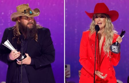 Chris Stapleton and Lainey Wilson at ACM Awards