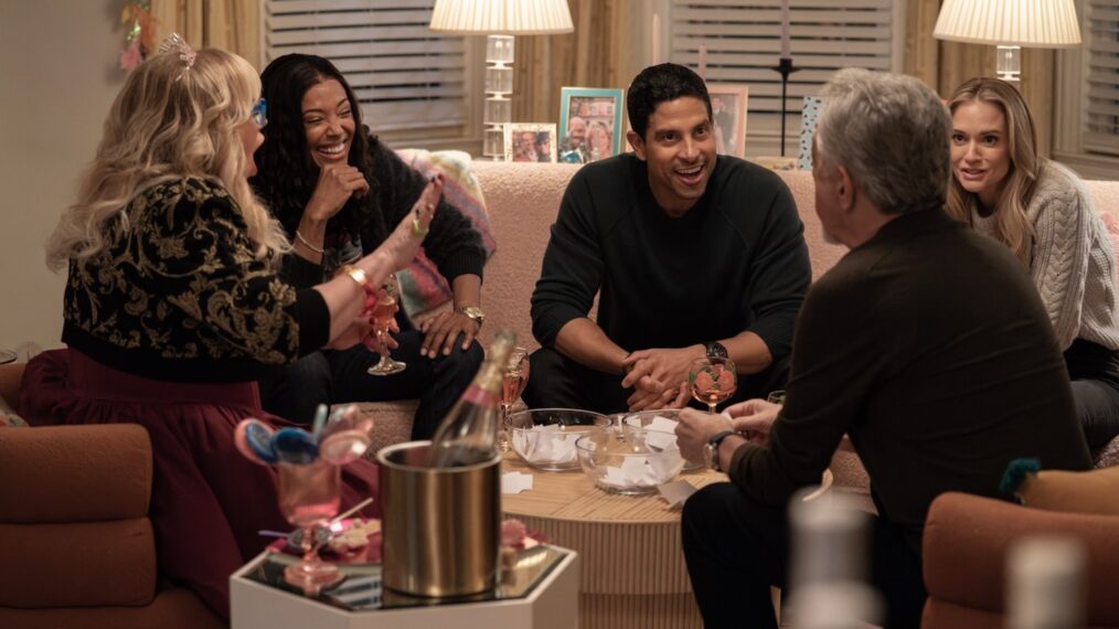 Kirsten Vangsness as Penelope Garcia, Aisha Tyler as Dr. Tara Lewis, Adam Rodriguez as Luke Alvez, Joe Mantegna as David Rossi and A.J. Cook as Jennifer ‘JJ’ Jareau in 'Criminal Minds: Evolution' Season 17 Episode 1 