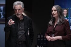 Joe Mantegna as David Rossi and Paget Brewster as Emily Prentiss in 'Criminal Minds: Evolution' Season 17 Episode 1 'Gold Star'