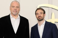 Vincent D'Onofrio and Charlie Cox at the 2024 Disney Upfront