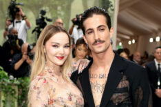 Dove Cameron and Damiano David attend The 2024 Met Gala Celebrating 'Sleeping Beauties: Reawakening Fashion' at The Metropolitan Museum of Art on May 06, 2024 in New York City